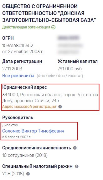 Кроме того ДЗСБ и ООО "Соломко" зарегистрированы по одному адресу и управляются одним человеком – Виктором Соломко! Очевидный сговор?