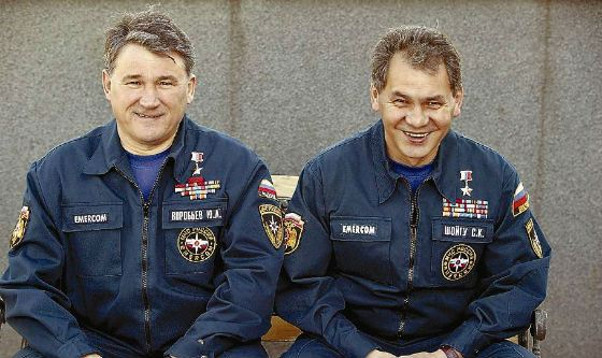 Юрий Воробьев и  Сергей  Шойгу