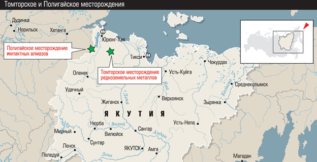 Томтор и Попигай удачно расположились по соседству
