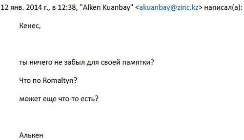 Материалы переписки