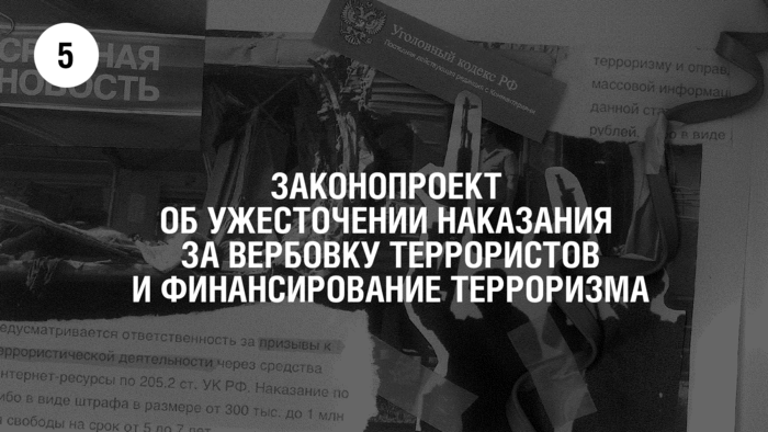 О внесении изменений в Уголовный кодекс Российской Федерации в целях совершенствования мер противодействия терроризму (об усилении ответственности за вовлечение в организацию и финансирование преступлений террористического характера)