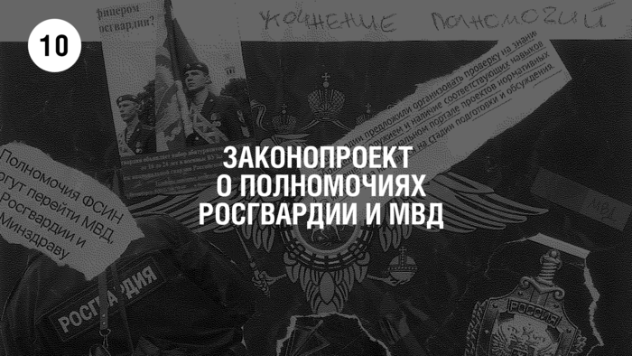 Законопроект о полномочиях Росгвардии и МВД
